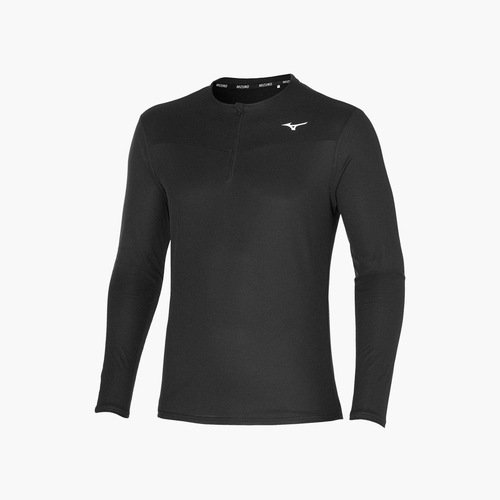 MIZUNO Dry Aeroflow Long Sleeve HZ Top Mens APPAREL - Mens Long Sleeve Tops BLACK