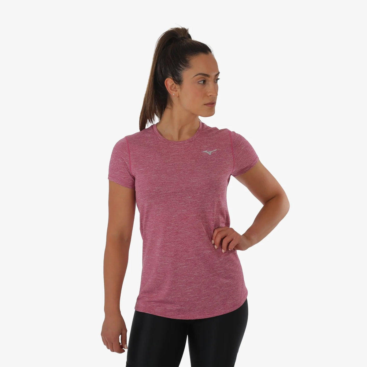 MIZUNO Graphic Tee Womens APPAREL - Womens T-Shirts MAGENTA HAZE