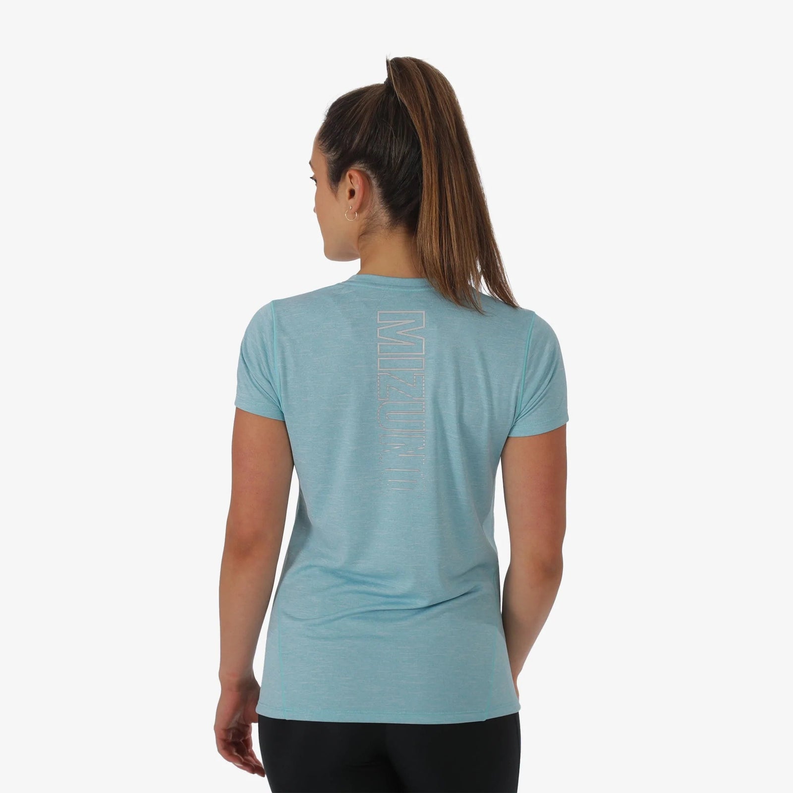 MIZUNO Graphic Tee Womens APPAREL - Womens T-Shirts MILKY BLUE