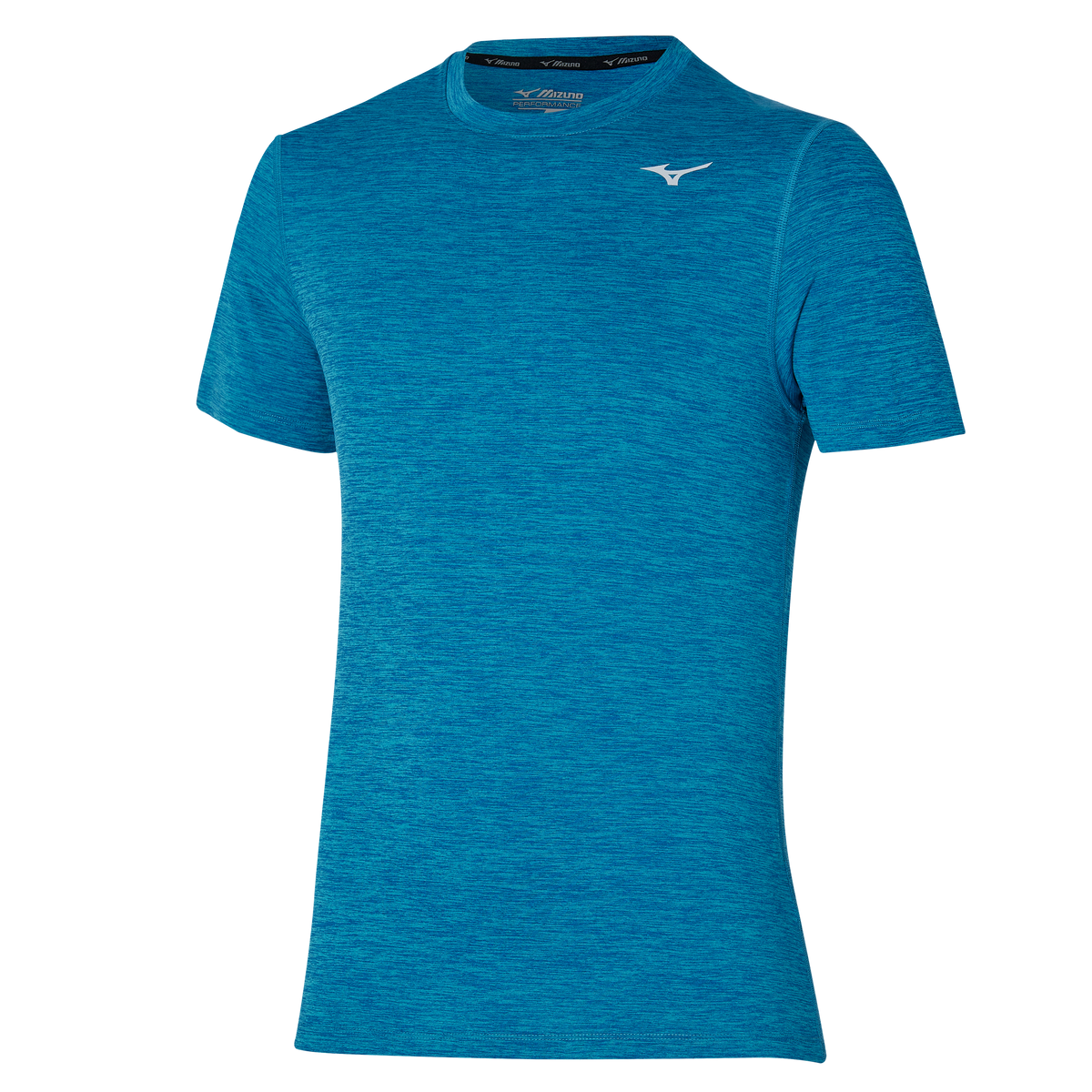 MIZUNO Impulse Core Tee Mens APPAREL - Mens T-Shirts ALGIERS BLUE