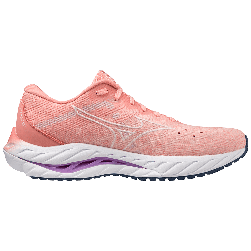 MIZUNO Wave Inspire 19 SSW Womens FOOTWEAR - Womens Stability PEACH BUD/VAPOROUS GREY/LUPINE