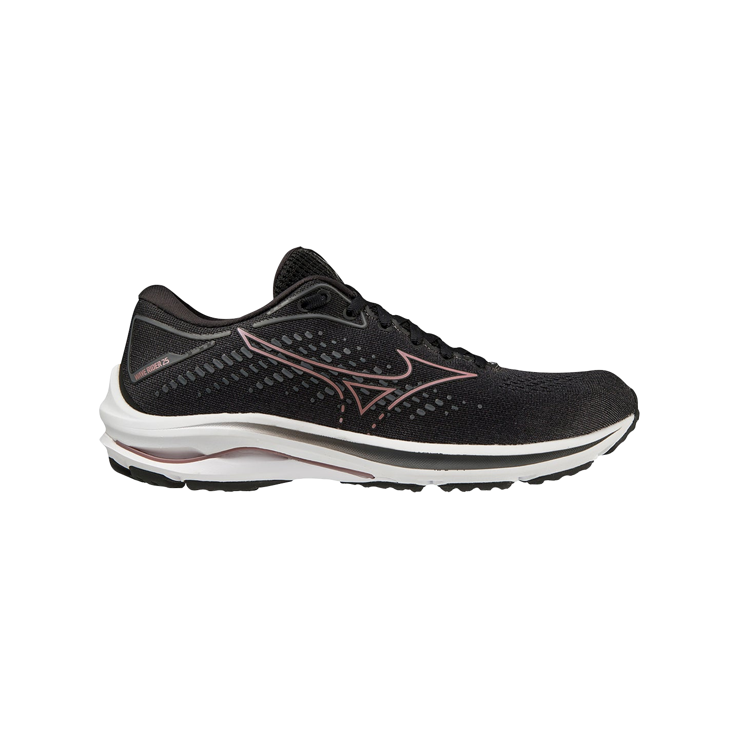 MIZUNO Wave Rider 25 Womens FOOTWEAR - Womens Neutral BLACK/ROSE/COPPER