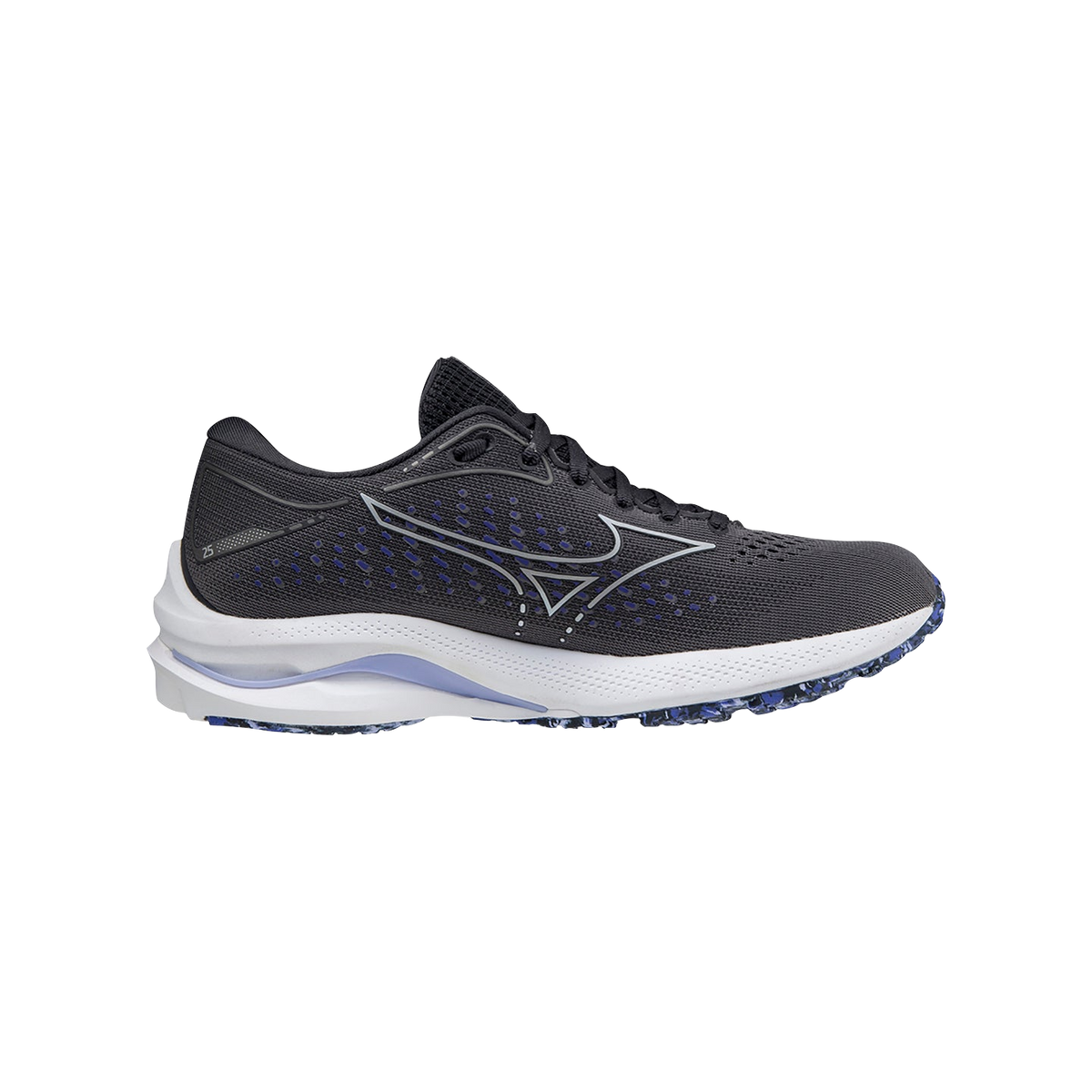 MIZUNO Wave Rider 25 Womens FOOTWEAR - Womens Neutral BLACKENED PEARL/VIOLET GLOW