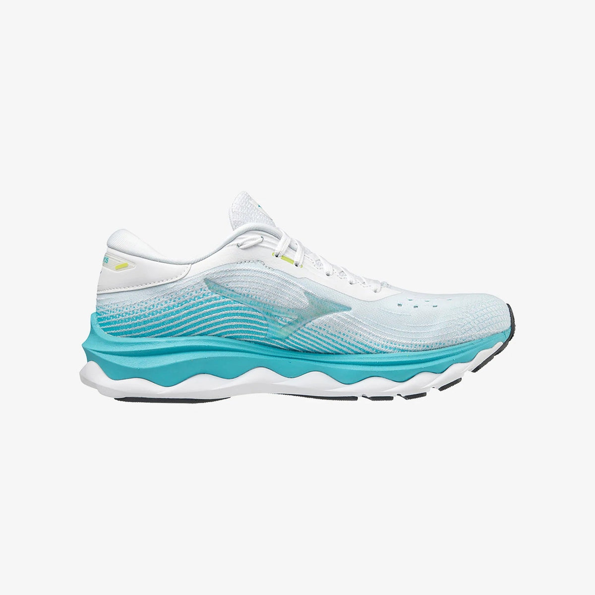 MIZUNO Wave Sky 5 Womens FOOTWEAR - Womens Neutral Cushioned WHITE/BLUE/CURACAO