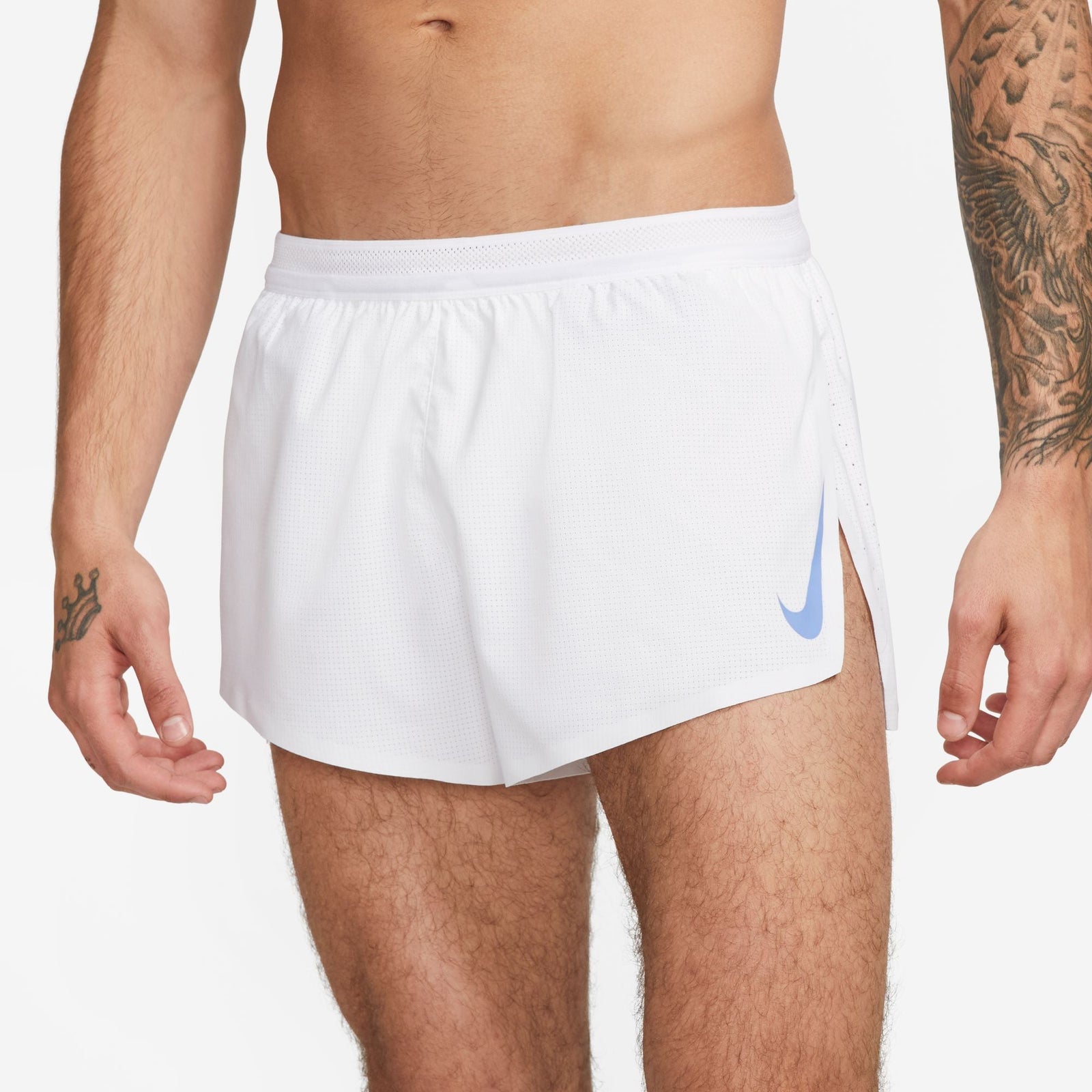 NIKE Aeroswift 2 Inch Shorts Mens APPAREL - Mens Shorts WHITE/POLAR