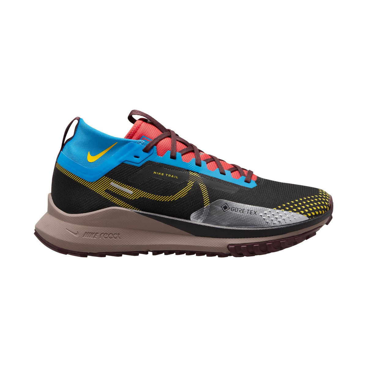 Nike React Pegasus Trail 4 GORE-TEX Mens FOOTWEAR - Mens Trail BLACK/VIVID-SULFAR