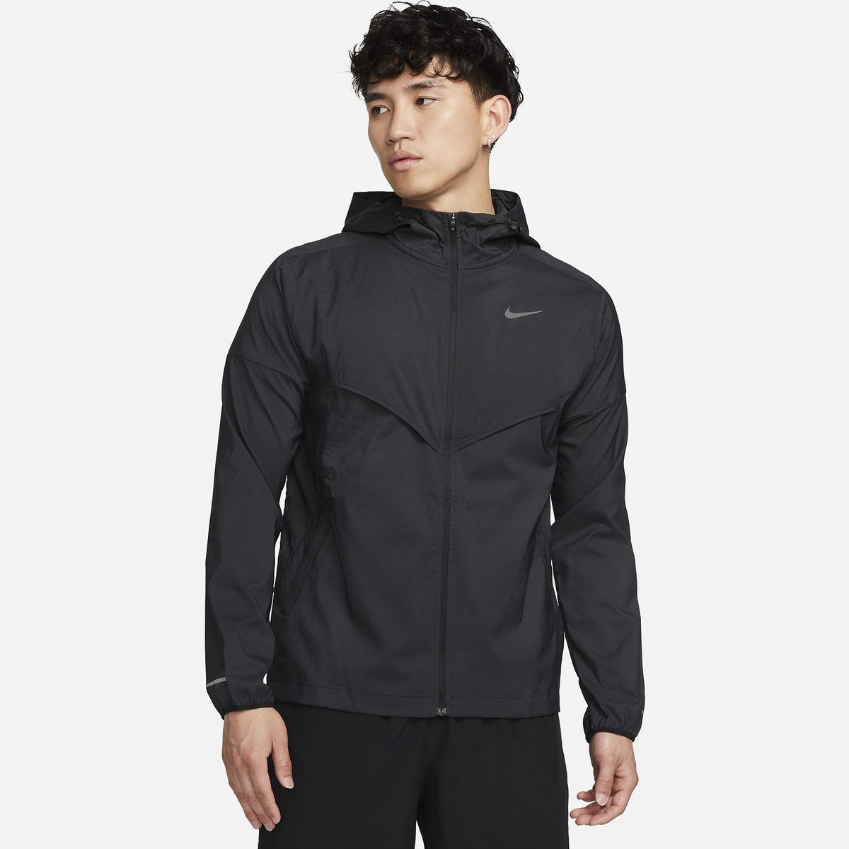 NIKE Windrunner Repel Jacket Mens APPAREL - Mens Jackets BLACK/BLACK