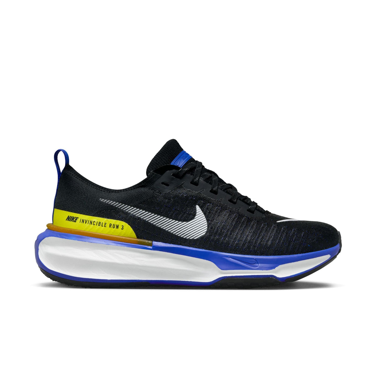 NIKE ZoomX Invincible Run FK 3 Mens FOOTWEAR - Mens Neutral Cushioned BLACK/WHITE-RACER-BLUE
