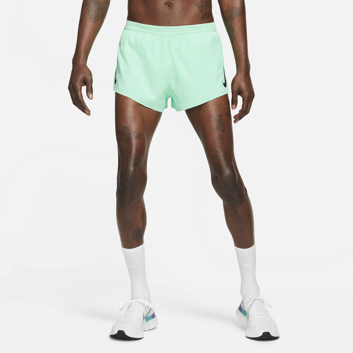 Nike Mens AEROSWIFT SHORT MINERAL-BLACK - Paragon Sports
