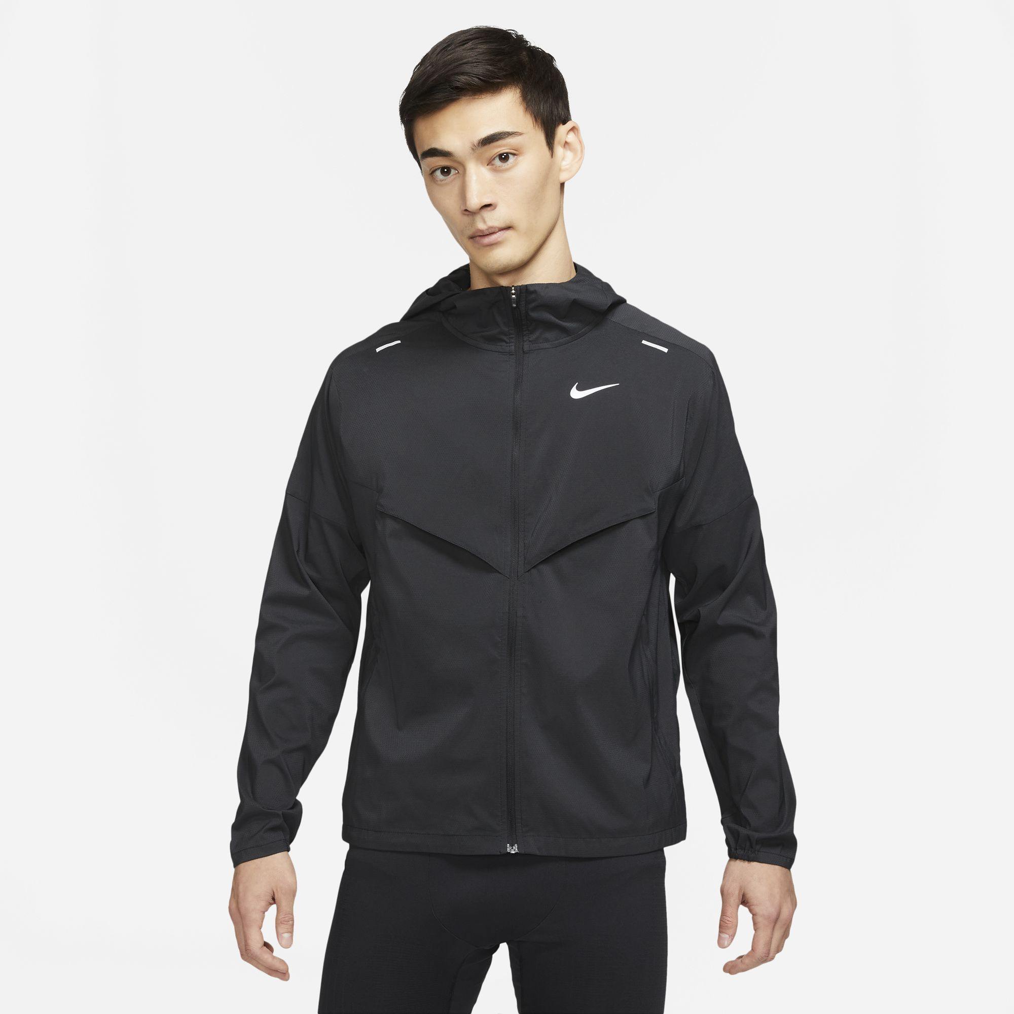 Nike Windrunner Jacket Mens APPAREL - Mens Jackets BLACK/REFLECTIVE SILVER