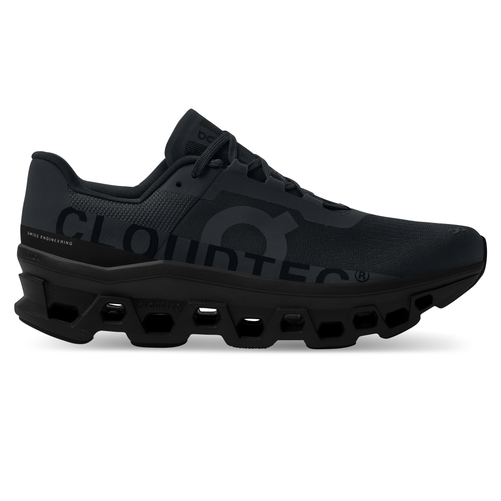 ON Cloudmonster Mens FOOTWEAR - Mens Neutral Cushioned ALL BLACK