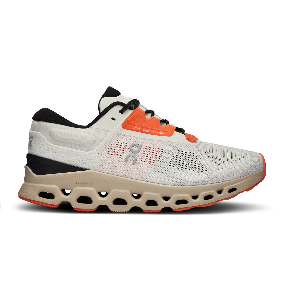 ON Cloudstratus 3 Mens FOOTWEAR - Mens Neutral Cushioned UNDYED-WHITE/SAND