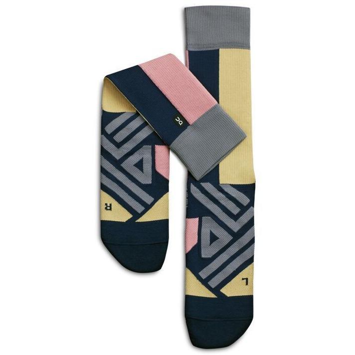 ON Performace High Socks Mens GEAR - Socks Navy/Dustrose