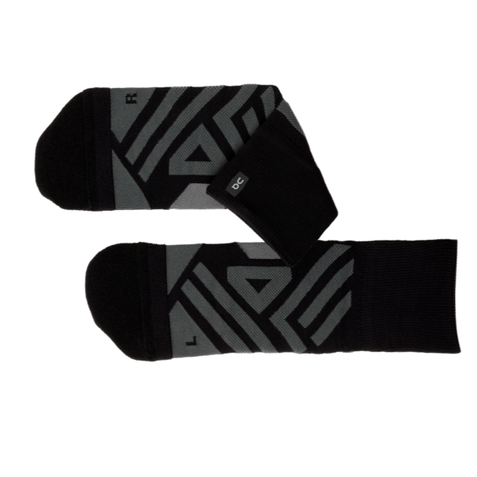 On Mid Sock Womens GEAR - Socks Black/Shadow