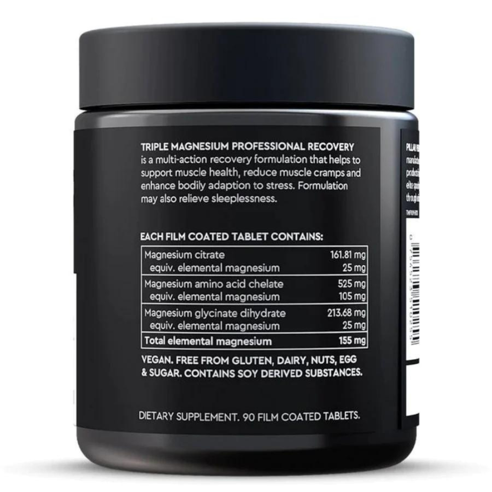 PILLAR PERFORMANCE Triple Magnesium Tablets NUTRITION - Energy and Recovery Tablets