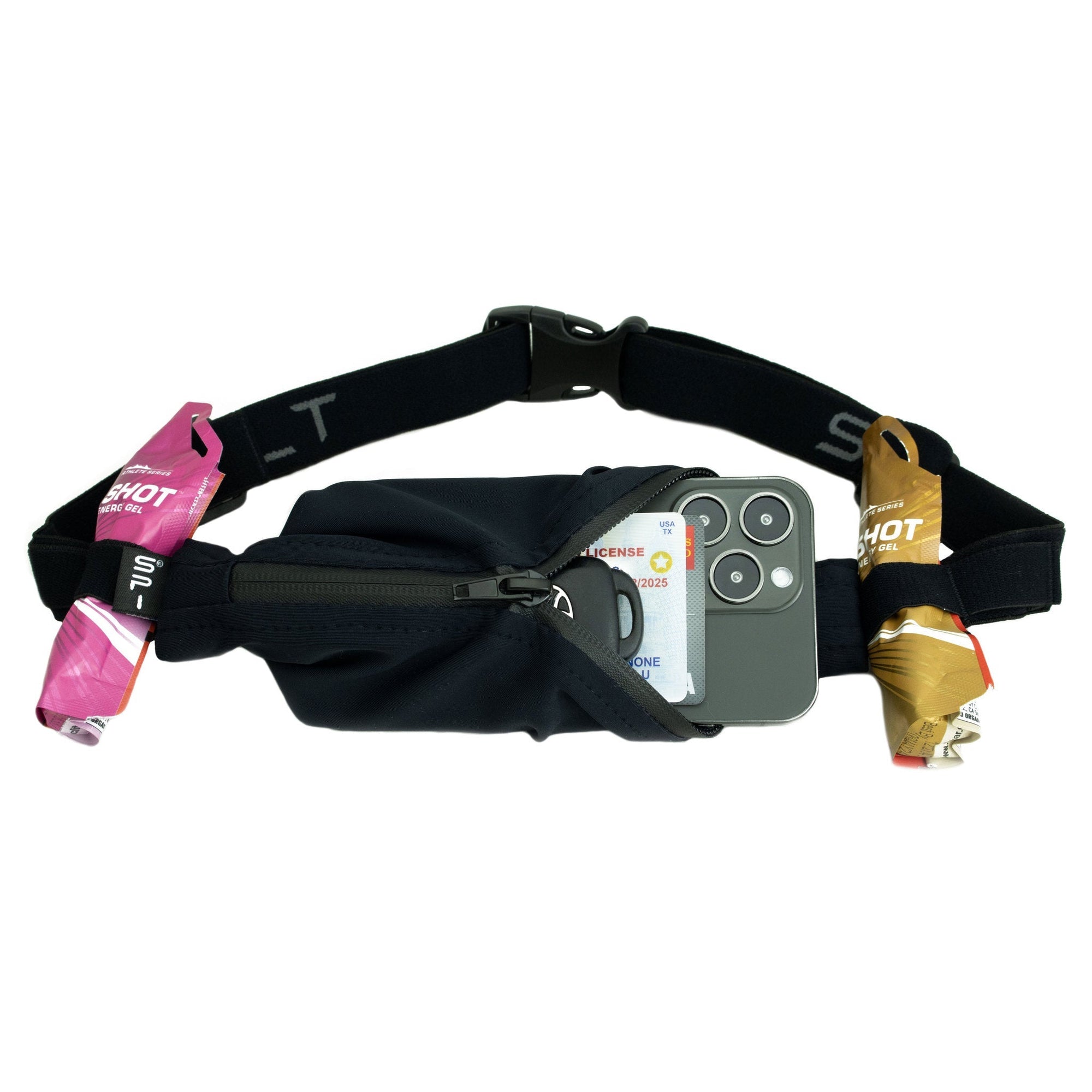 SPIbelt Performance Series Running Belt GEAR - Accessories Black W/ Black Zip