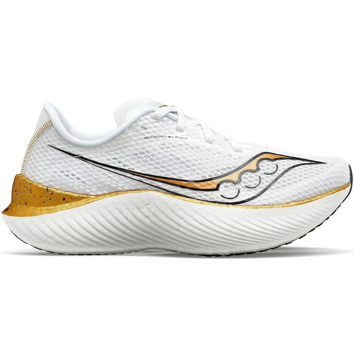Saucony Endorphin Pro 3 Womens FOOTWEAR - Womens Carbon Plate White/Gold
