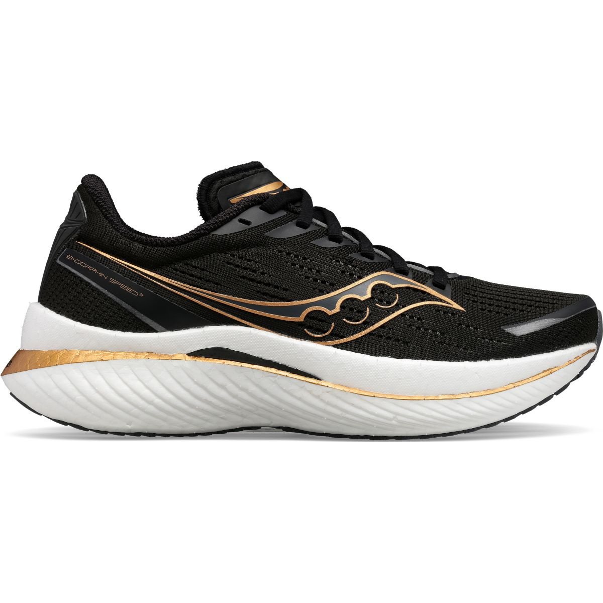 SAUCONY Endorphin Speed 3 Womens FOOTWEAR - Womens Lightweight BLACK/GOLDSTRUCK