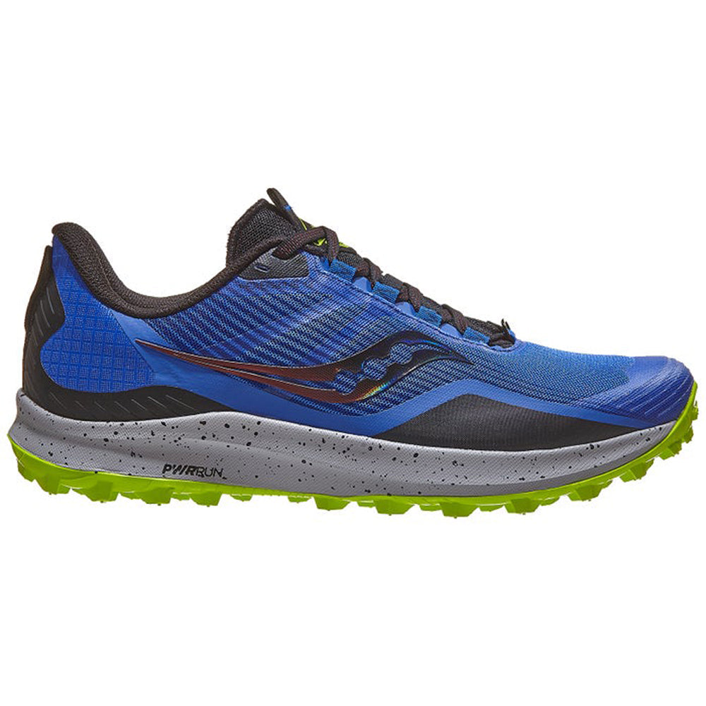 SAUCONY Peregrine 12 Mens FOOTWEAR - Mens Trail BLUE/ACID