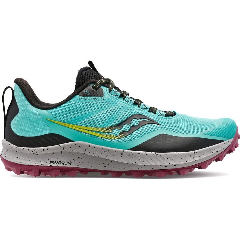 SAUCONY Peregrine 12 Womens FOOTWEAR - Womens Trail COOL MINT/ACID