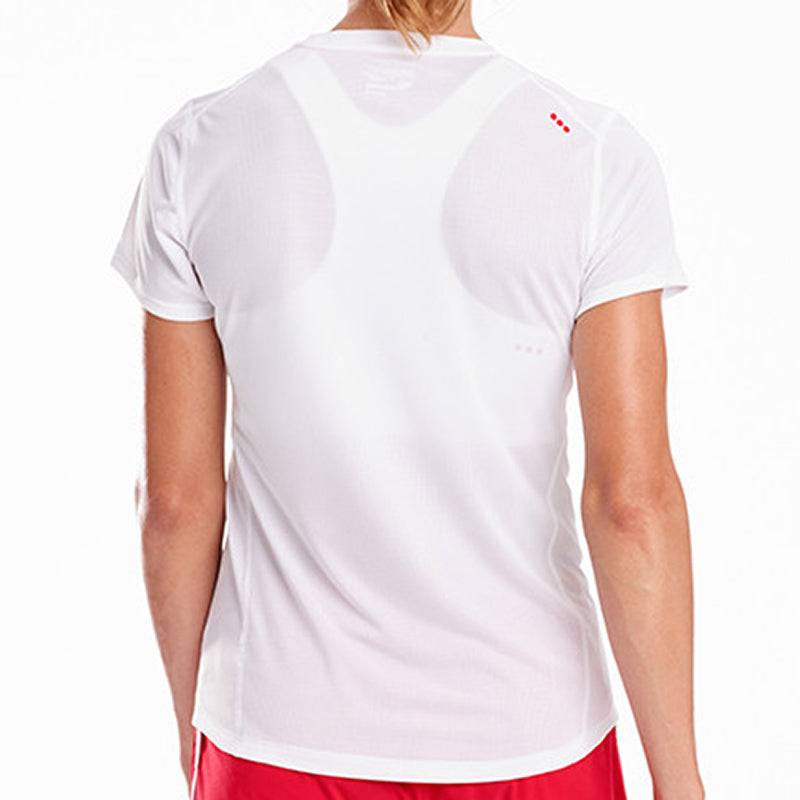Saucony Stopwatch Short Sleeve Tee Womens APPAREL - Womens T-Shirts White