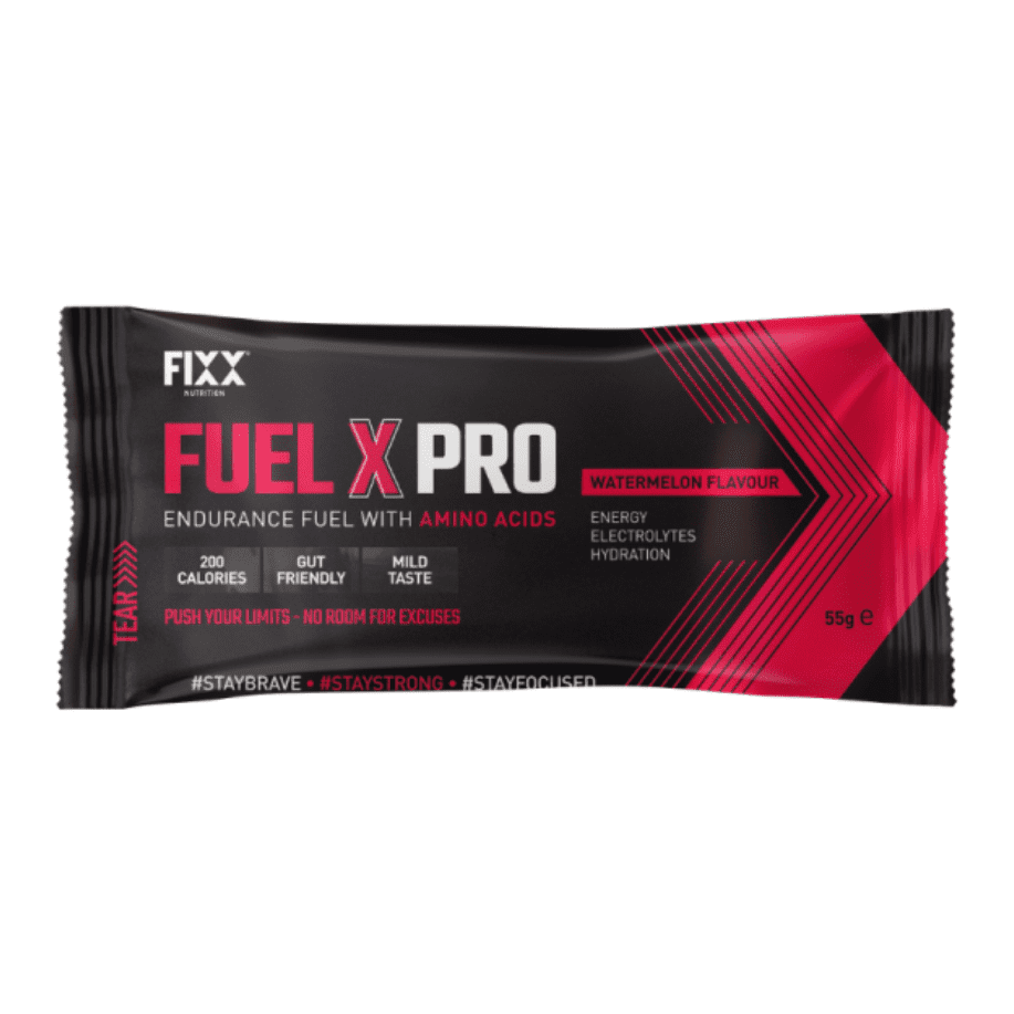 FIXX NUTRITION - Fuel X Pro Endurance Fuel NUTRITION - Energy and Recovery Gels WATERMELON