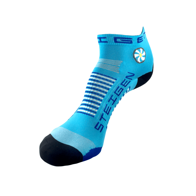 STEIGEN 1/4 Length Running Socks GEAR - Socks BREEZY BLUE