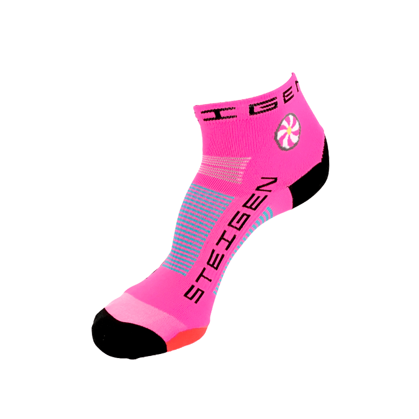STEIGEN 1/4 Length Running Socks GEAR - Socks FLURO PINK