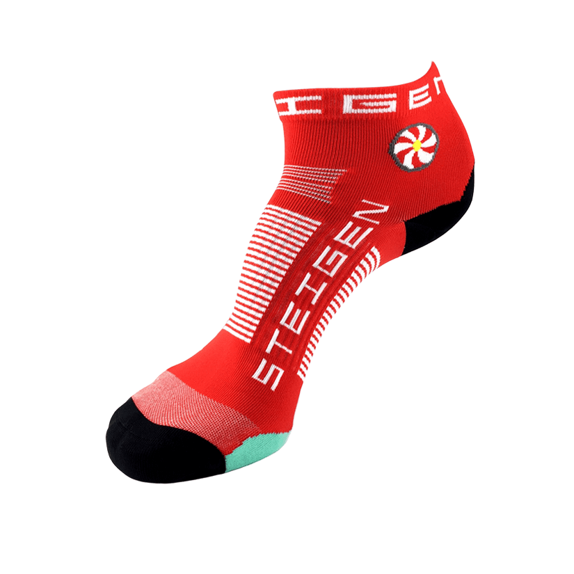 STEIGEN 1/4 Length Running Socks GEAR - Socks CHERRY RED