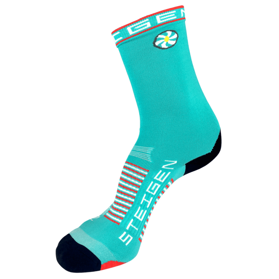 Steigen 3/4 Length Running Socks GEAR - Socks AQUA BLUE