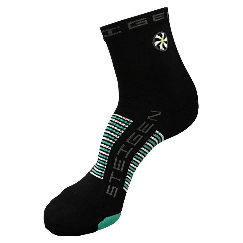 STEIGEN 1/2 Length Running Socks GEAR - Socks BLACK