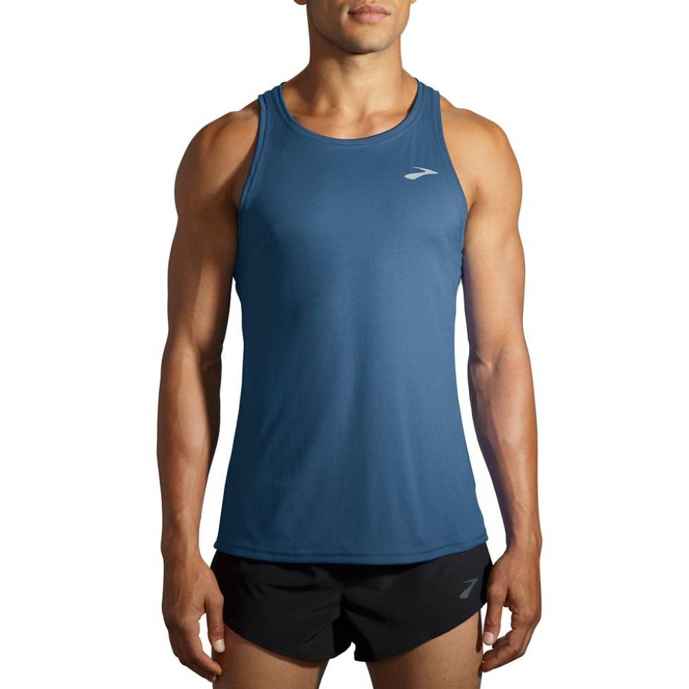 BROOKS Atmosphere Singlet Mens APPAREL - Mens Singlets DUSK