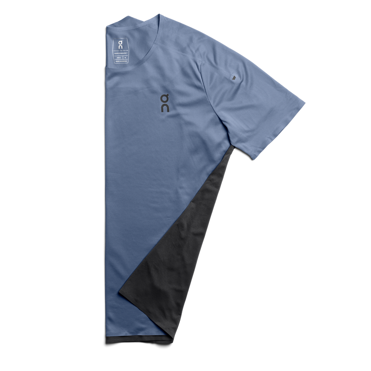 ON Performance-T Mens APPAREL - Mens T-Shirts CERULEAN/BLACK