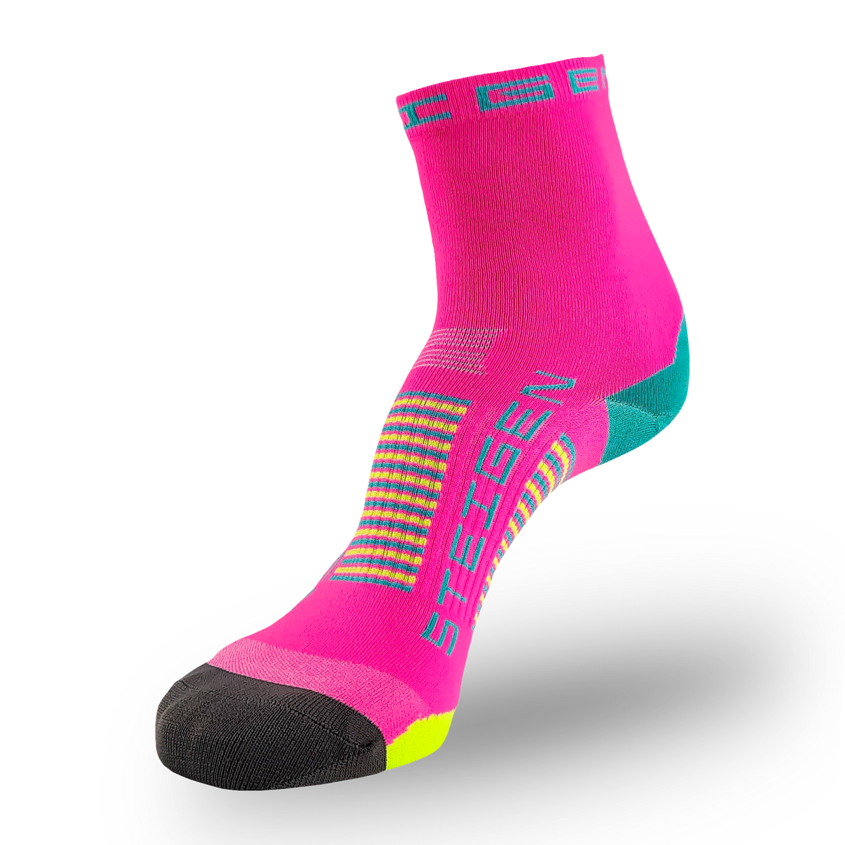 STEIGEN 1/2 Length Running Socks GEAR - Socks PINK CANDY