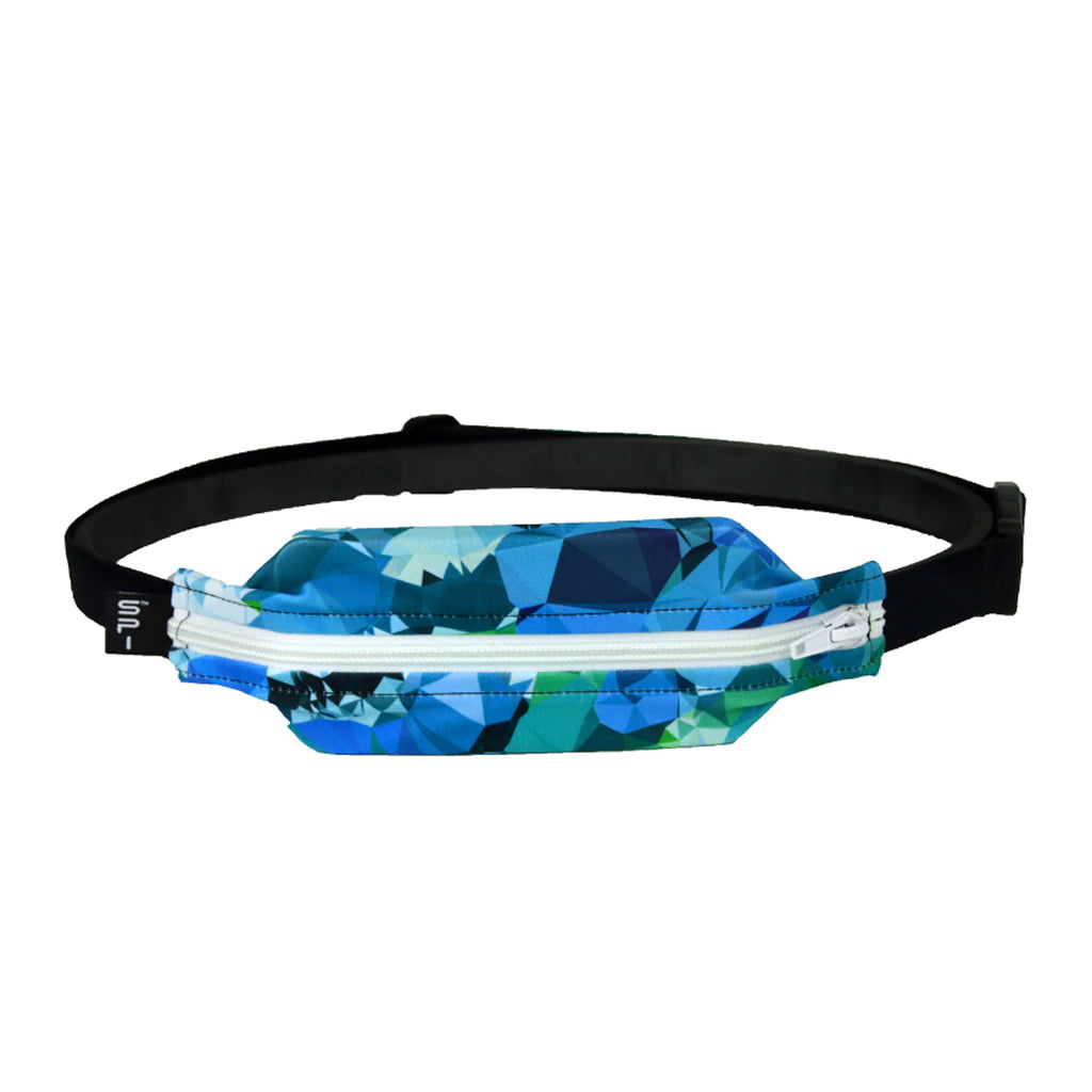 SPIBELT Original Running Belt GEAR - Carriers ICE/WHITE ZIPPER