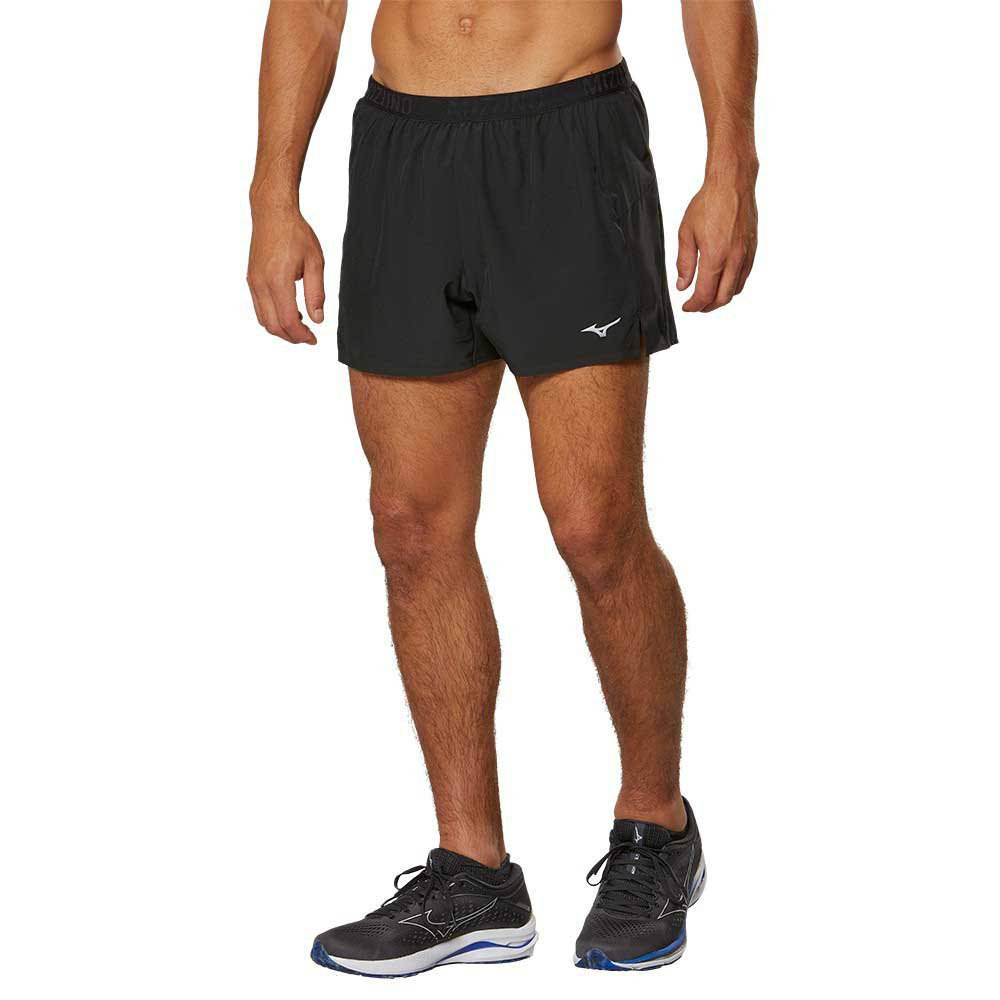 MIZUNO Aero Split 4.5 Short Mens APPAREL - Mens Shorts BLACK