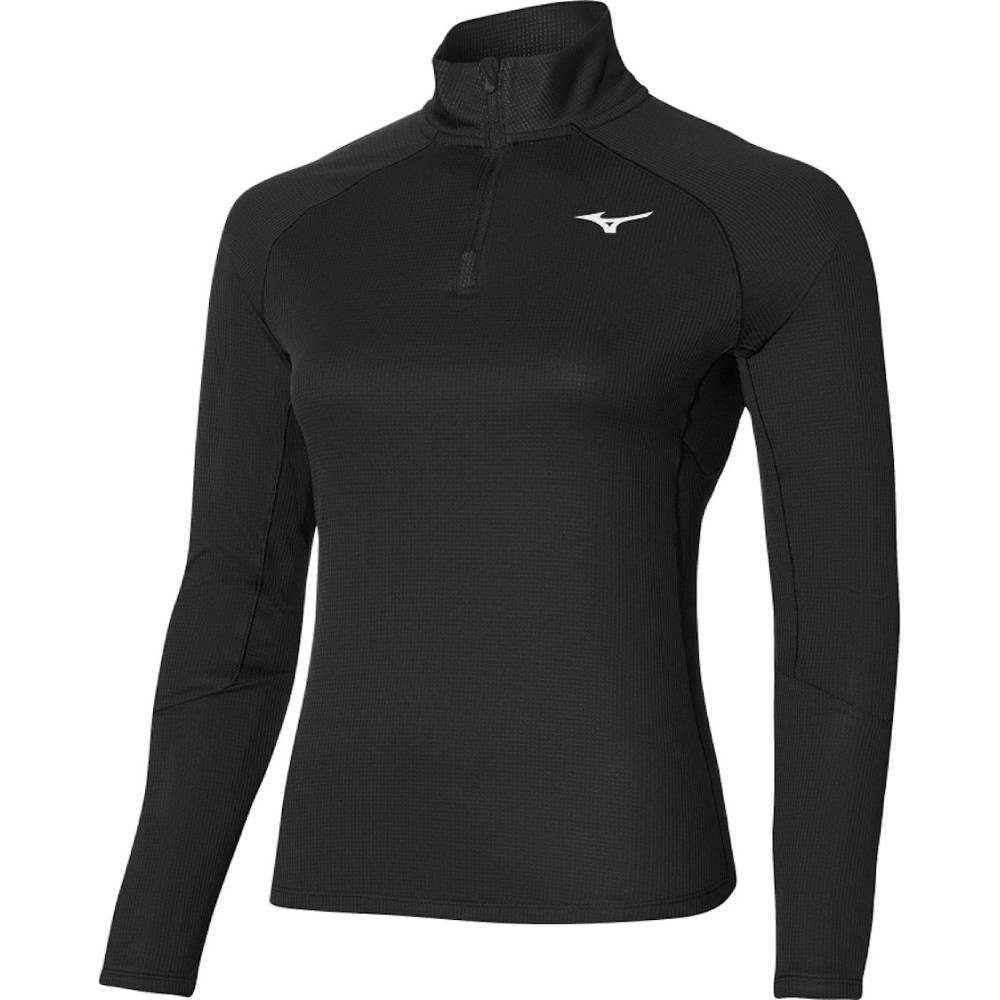 MIZUNO Dry Aeroflow Long Sleeve HZ Tee Womens APPAREL - Womens Long Sleeve Tops BLACK