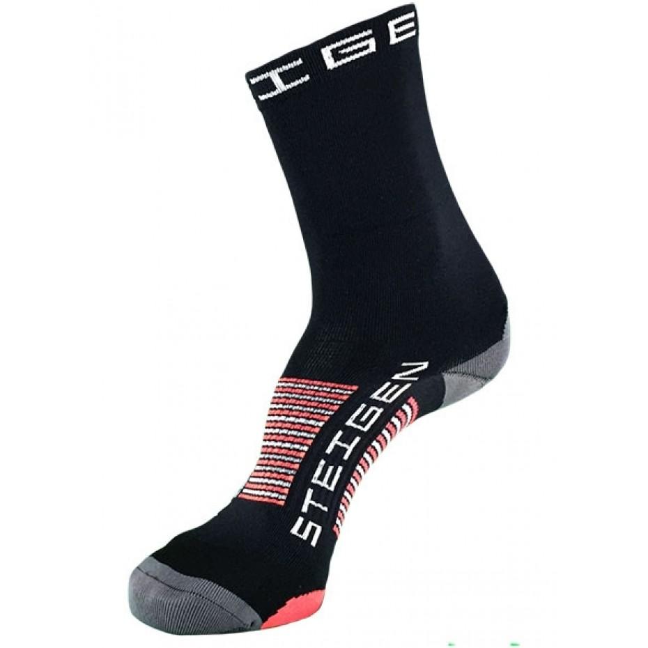STEIGEN 3/4 Length Running Socks GEAR - Socks BLACK