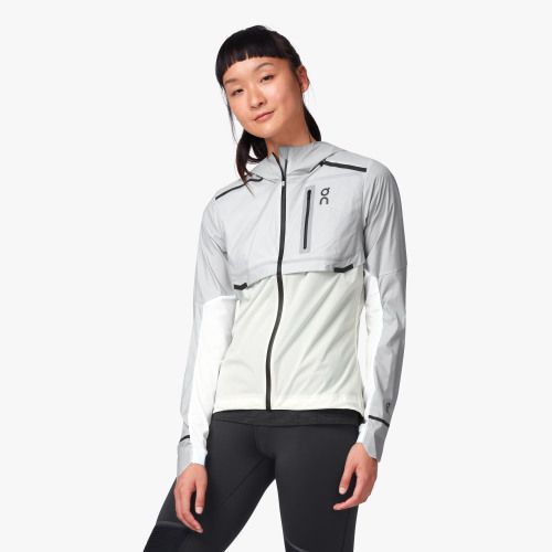 ON Weather Jacket Womens APPAREL - Womens Jackets GREY/WHITE