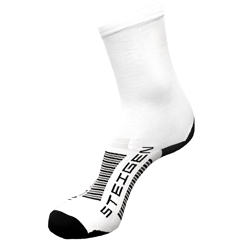 STEIGEN 3/4 Length Running Socks GEAR - Socks White